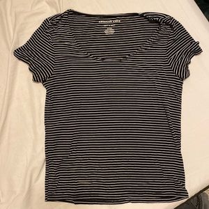 AEO Striped Crop Top